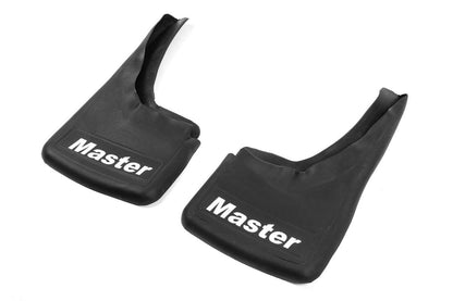 Mudguards with indentation (2 pcs., rubber) for Renault Master 1998-2010 - Reelken Auto