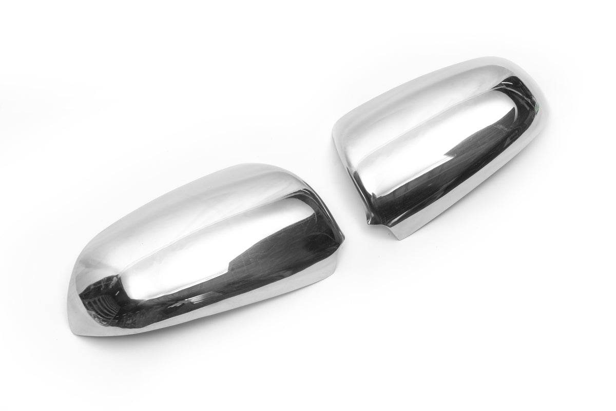 Overlays for mirrors 2004-2008 (2 pieces, stainless steel) for Audi A6 C6 2004-2011 - Reelken Auto