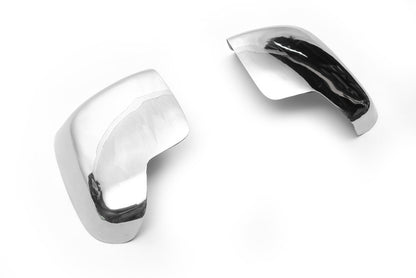 Mirror Covers Caps (2 pcs, Stainless Steel) for Peugeot Bipper 2008-2017 - image 4