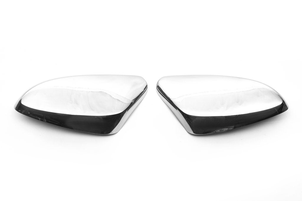 Mirror covers without indicator (2 pcs, stainless steel) for Hyundai I-30 2012-2017 - image 5