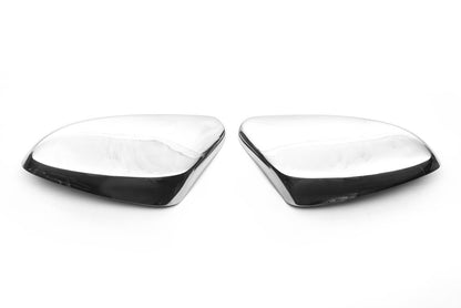 Mirror covers without indicator (2 pcs, stainless steel) for Hyundai I-30 2012-2017 - image 5