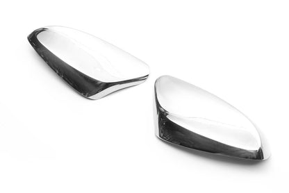 Mirror covers without indicator (2 pcs, stainless steel) for Hyundai I-30 2012-2017 - image 6