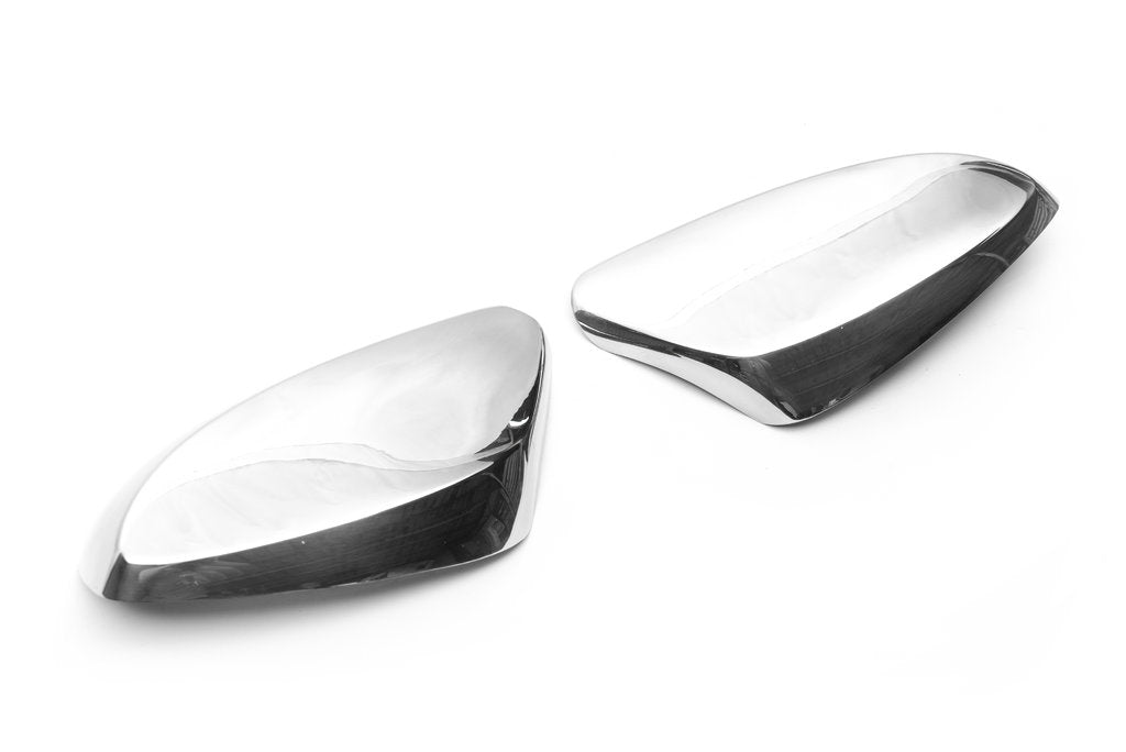 Mirror covers without indicator (2 pcs, stainless steel) for Hyundai I-30 2012-2017 - image 7