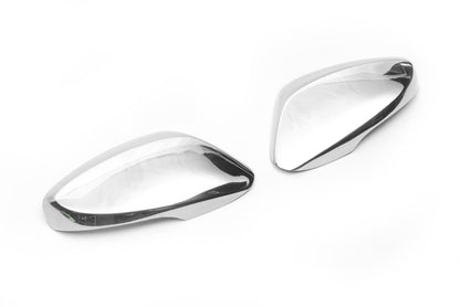 Mirror covers with indicator cut-out (2 pcs, stainless steel) for Hyundai I-30 2012-2017 - image 4