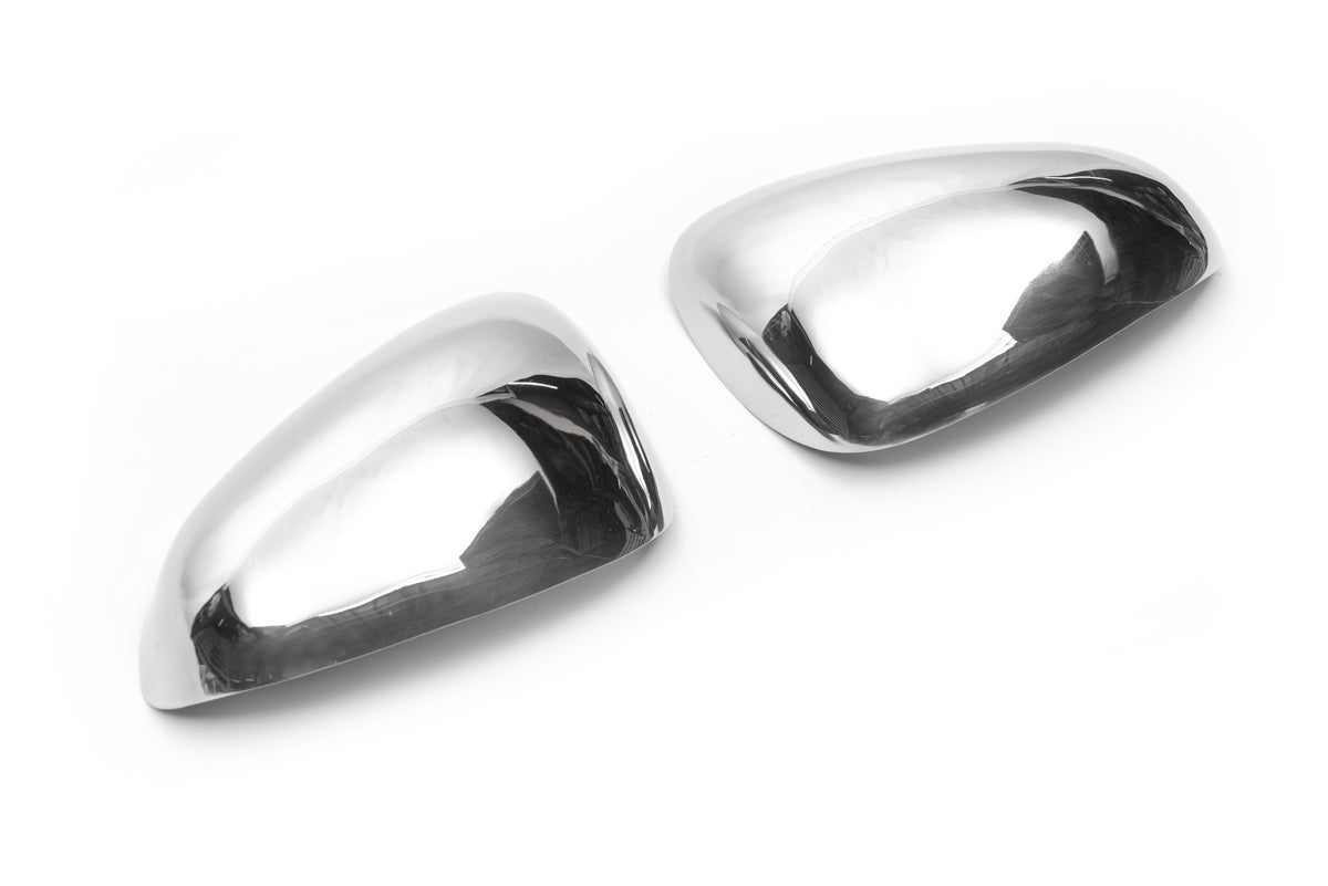 Mirror Covers (2000-2010, 2 pcs, Stainless Steel) for Seat Leon 2005-2012 - image 2