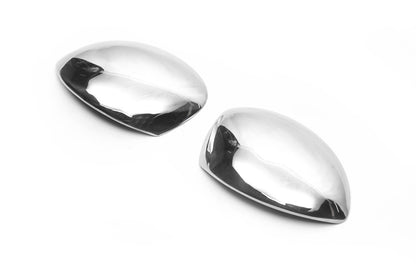 Covers for mirrors (2 pcs., Stainless.) for Citroen C-2 2003-2009 - image 3