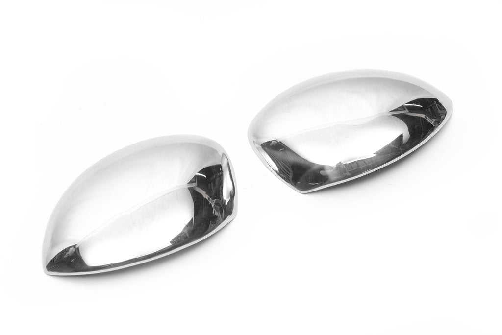 Mirror Covers (2 pcs, Stainless Steel) for Citroen C-2 2003-2009 - image 4