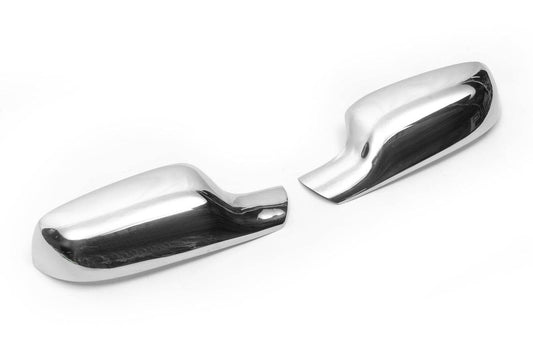 Covers for mirrors (2 pieces, stainless steel) for Renault Megane II 2004-2009 - Reelken Auto
