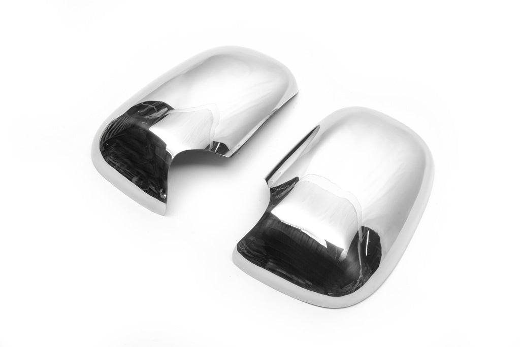 Covers for mirrors (2 pcs, stainless steel.) for Ford Transit 1991-2000 - Reelken Auto