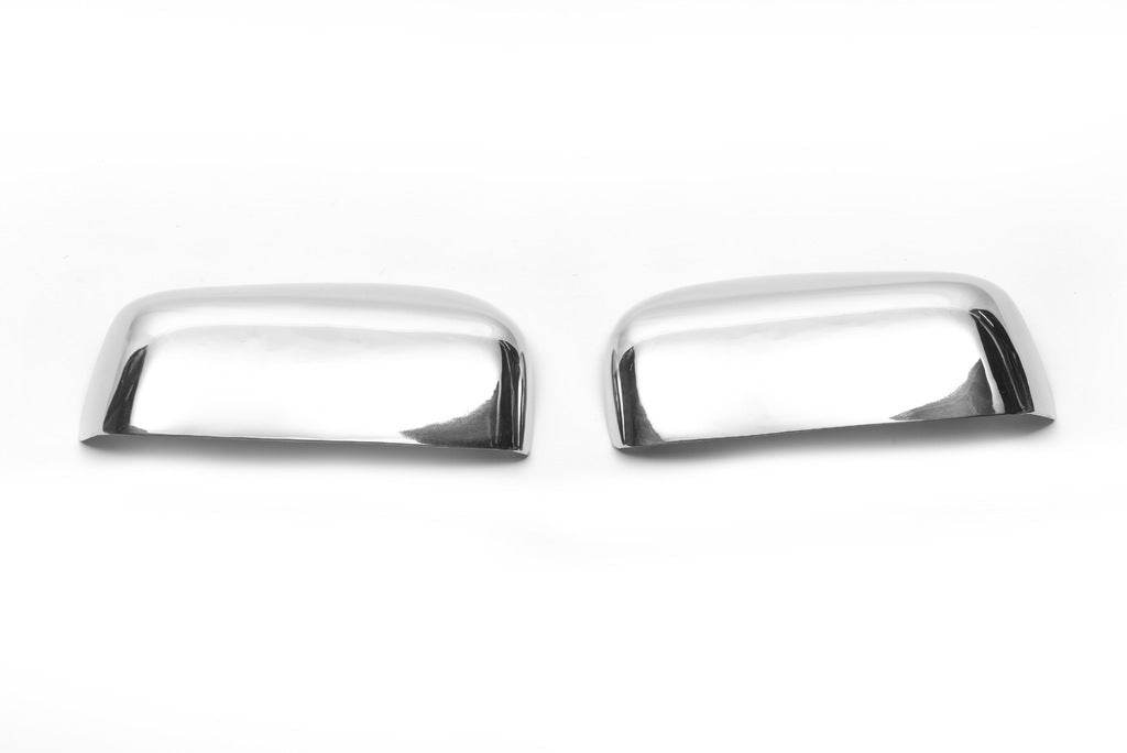 Covers for mirrors option # 2 (2 pieces, stainless steel) for Ford Connect 2010-2013 - Reelken Auto