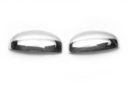 Overlay is not mirror (Carmos, 2 PCs, stainless steel) for Skoda Fabia 2007-2014 - Reelken Auto