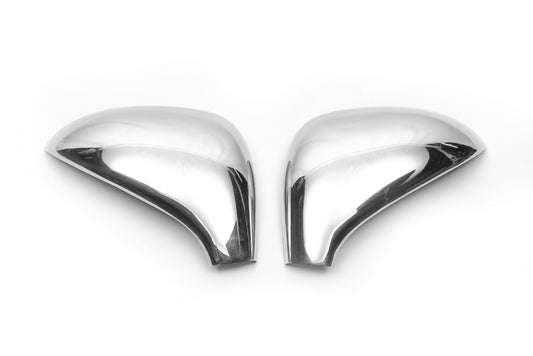 Covers for mirrors (2 pcs, stainless steel) for Peugeot 308 2007-2013 - image 2