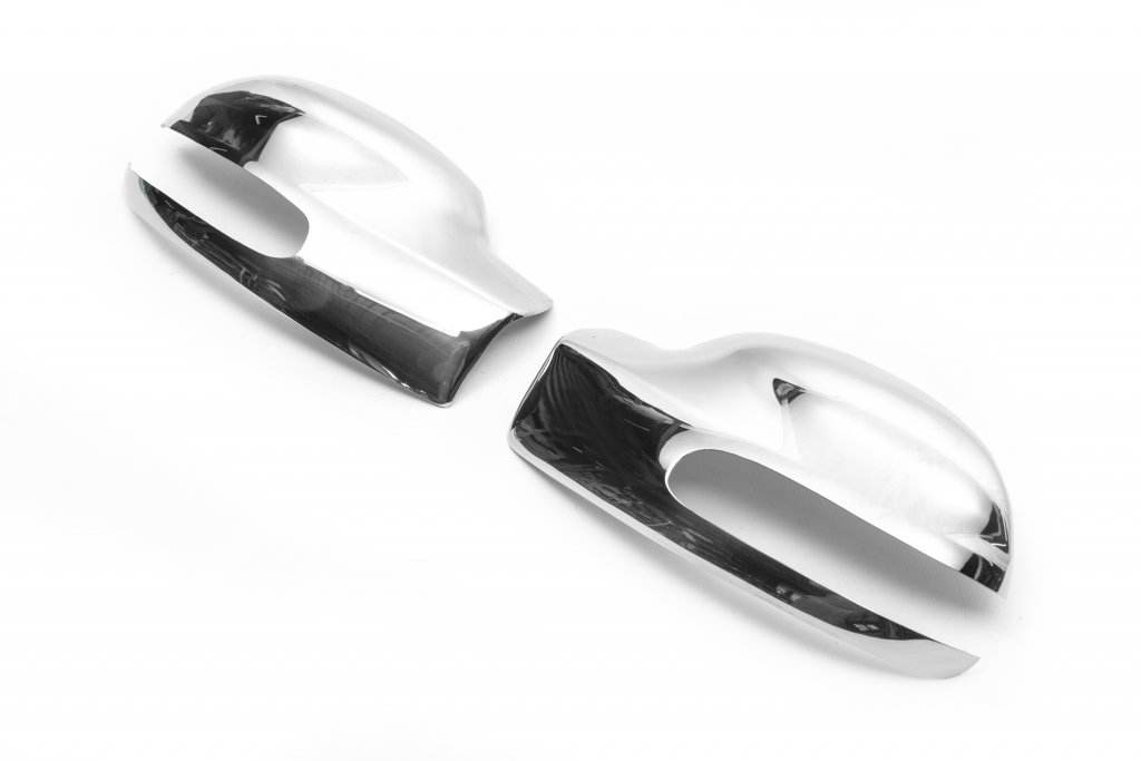 Mirror covers (2004-2010, Viano, 2 pcs, stainless steel) for Mercedes Vito W639 2004-2014 - Reelken Auto