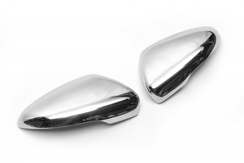 Covers for mirrors (2 pcs, stainless steel) for Volkswagen Touran 2010-2015 - image 8
