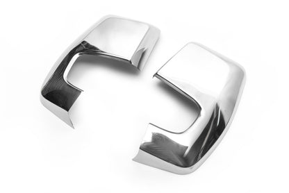 Mirror Covers (2 pcs, Stainless Steel) for Ford Custom 2013-2022 - image 5