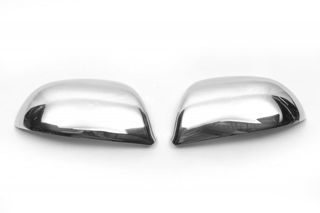 Mirror Covers (2 pcs, Stainless Steel) for Skoda Octavia II A5 2010-2013 - image 5
