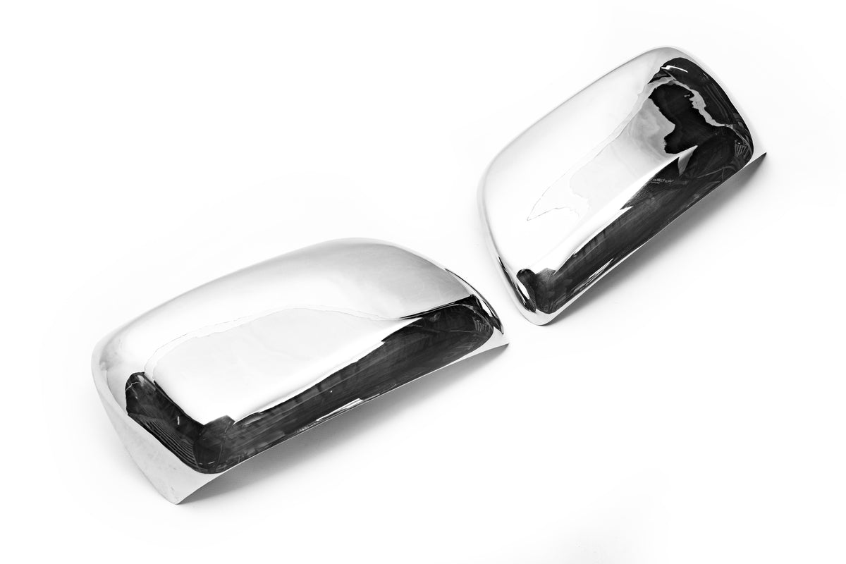 Chrome Mirror Covers (2008-2012, 2 pcs, Stainless Steel) for Lexus LX570/450d 2008-2022 - image 2