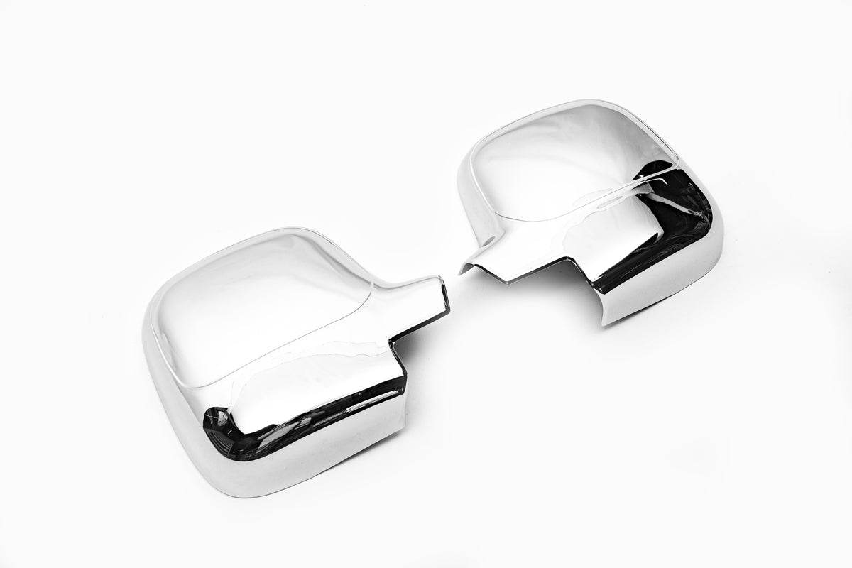 Covers for mirrors (2 pcs, plastics) for Peugeot Partner 1996-2008 - Reelken Auto