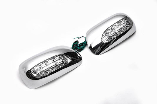 Covers for mirrors for LED (2002-2005, 2 pcs, layer) for Toyota Corolla 2002-2007 - Reelken Auto