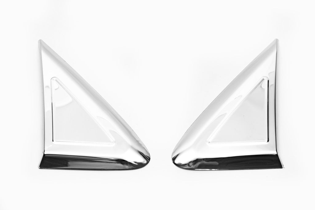 Mirror side trim cover (2 pcs, stainless steel) for Mercedes Sprinter W907/W910 2018- - image 3