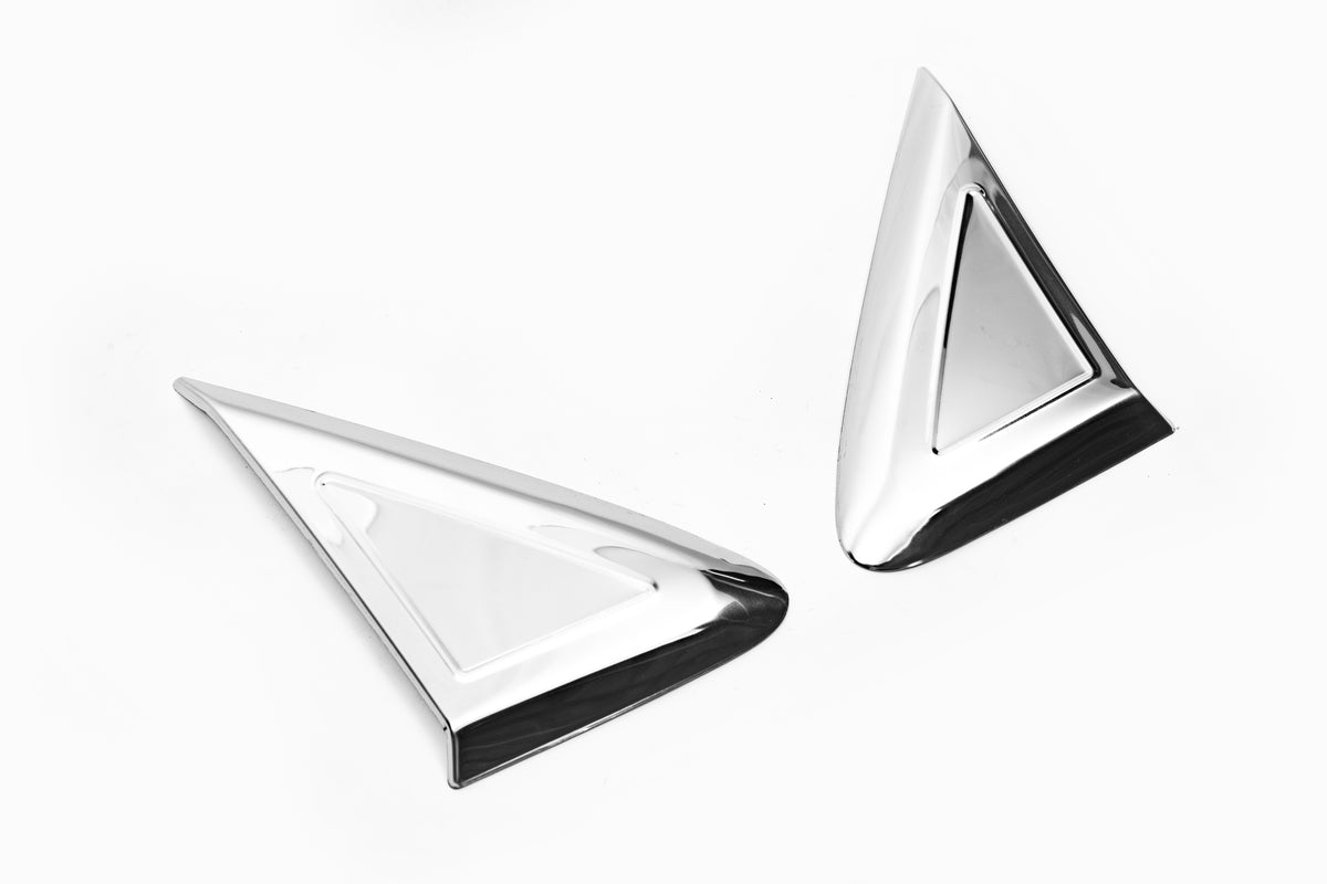 Cover near the mirror (2 pcs., stainless steel) for Mercedes Sprinter W907/W910 2018↗ - image 1