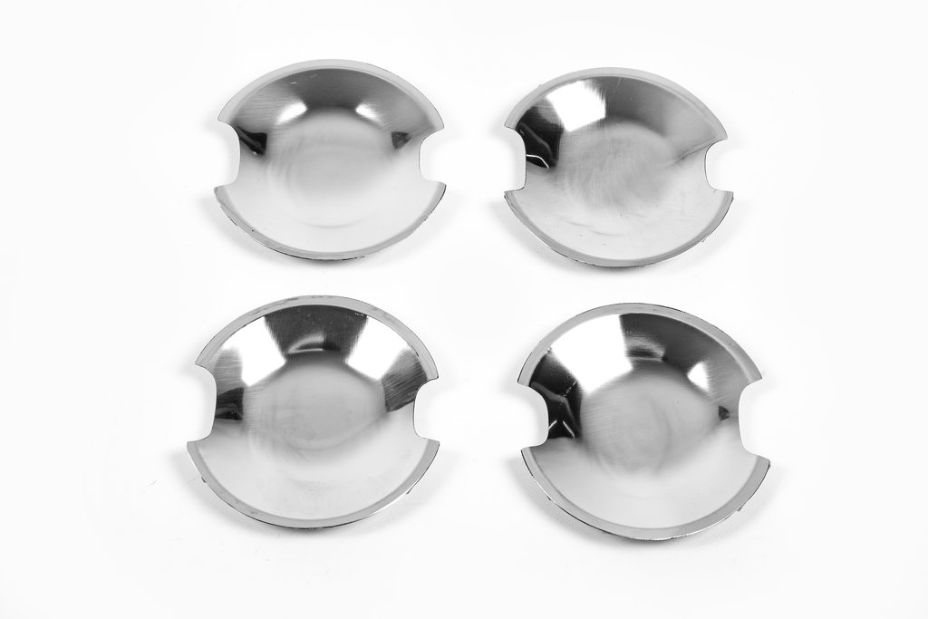 Chrome Handle Inserts (4 pcs, Stainless Steel) for Citroen C-4 2004-2010 - image 2
