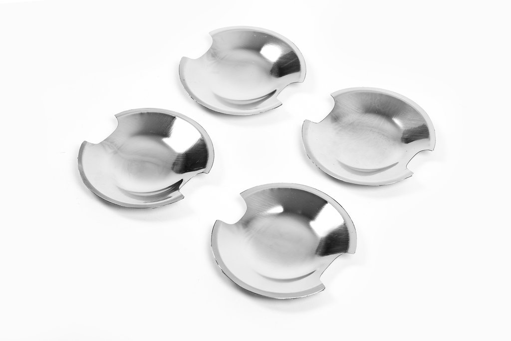 Chrome Handle Inserts (4 pcs, Stainless Steel) for Citroen C-4 2004-2010 - image 3