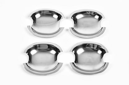 Door handle bowls (4 pcs, stainless steel) for Volkswagen Golf 5 2003-2009 - image 3