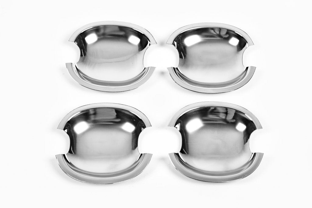 Door handle bowls (4 pcs, stainless steel) for Volkswagen Polo 2001-2009 - image 3