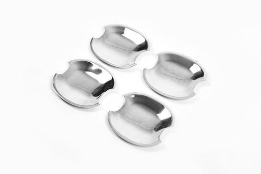 Chrome Handle Inserts (4 pcs, Stainless Steel) for Hyundai Accent 2006-2010 - image 2