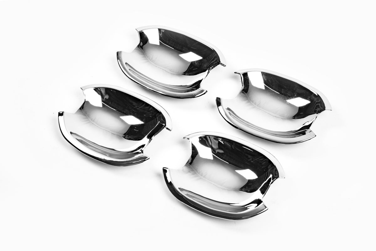 Chrome Handle Cup Covers (4 pcs, plastic) for Peugeot 307 2001-2008 - image 3