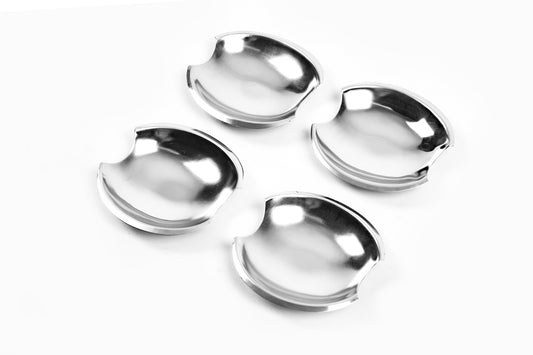 Door handle bowls (4 pcs, stainless steel) for Mazda 3 2003-2009 - image 2