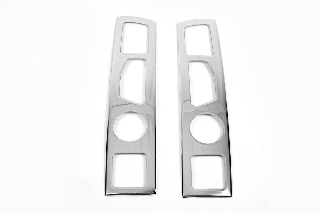 Pads for straight foot (2 pcs, stainless steel.) for Citroen Jumper 2007-2025 - Reelken Auto