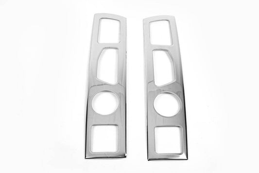Pads for straight foot (2 pcs, stainless steel.) for Citroen Jumper 2007-2025 - Reelken Auto