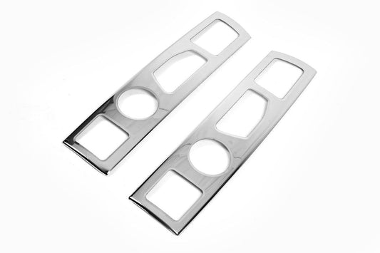 Pads for straight foot (2 pcs, stainless steel.) for Citroen Jumper 2007-2025 - Reelken Auto