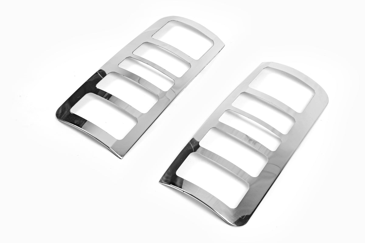 Chrome Tail Light Covers Version No.3 (2 pcs, Stainless Steel) for Ford Connect 2010-2013 - image 2