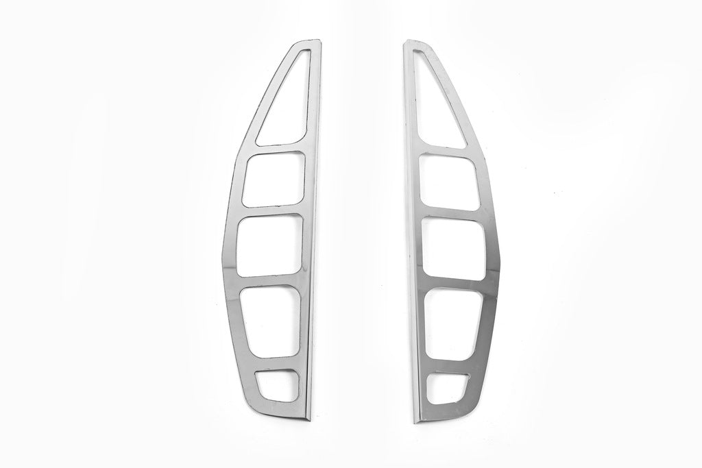 Chrome Tail Light Covers (2 pcs, Stainless Steel) for Fiat Doblo I 2001-2005 - image 2