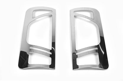 Chrome Tail Light Covers Version No.2 (2 pcs, Stainless Steel) for Ford Connect 2010-2013 - image 3