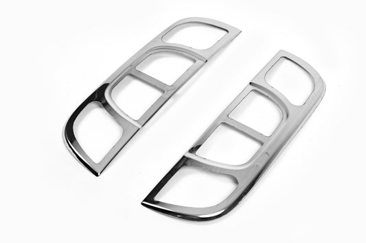 Chrome Tail Light Covers (2 pcs, Stainless Steel) for Peugeot Bipper 2008-2017 - image 2