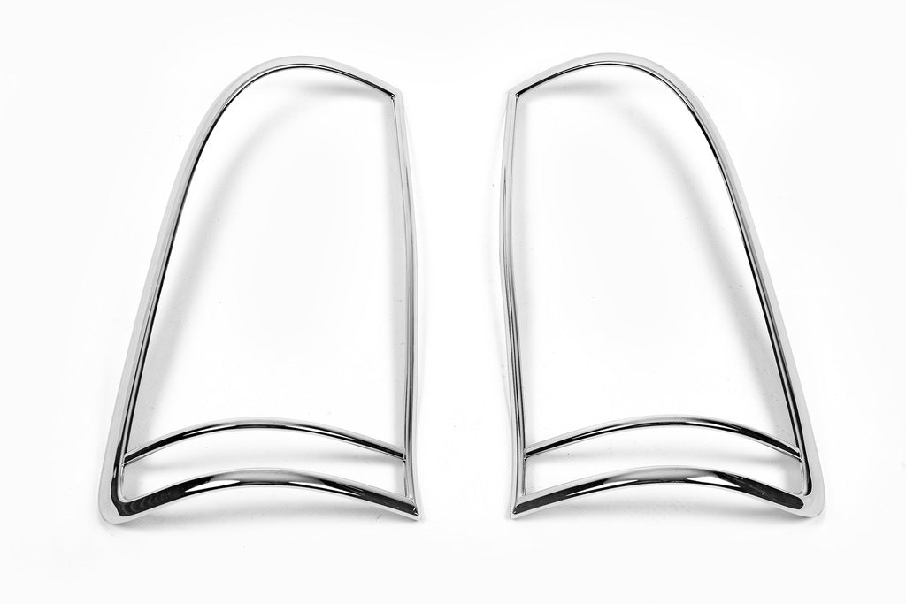 Chrome Tail Light Covers 2004-2008 (2 pcs, plastic) for Toyota Hilux 2006-2015 - image 3