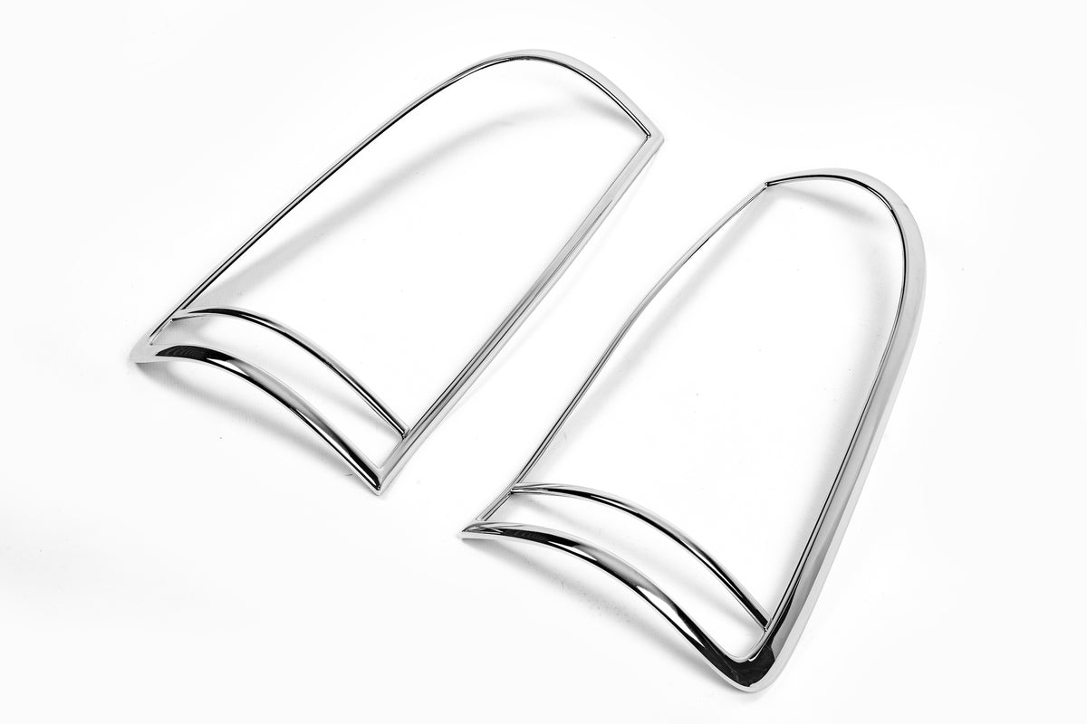 Chrome Tail Light Covers 2004-2008 (2 pcs, plastic) for Toyota Hilux 2006-2015 - image 2