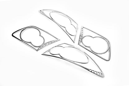 Chrome Tail Light Covers (2 pcs, plastic) for Mazda 6 2003-2008 - image 2