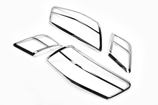 Chrome Tail Light Covers (2 pcs, plastic) for Toyota Camry 2006-2011 - image 2