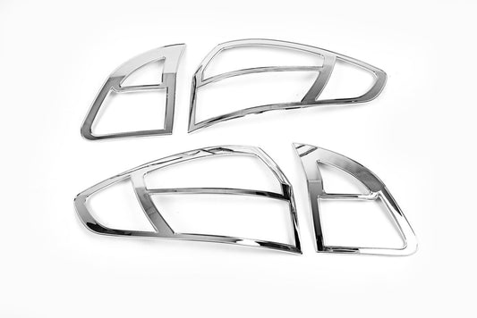 Chrome Tail Light Covers (2 pcs, plastic) for Ford Fiesta 2008-2017 - image 2