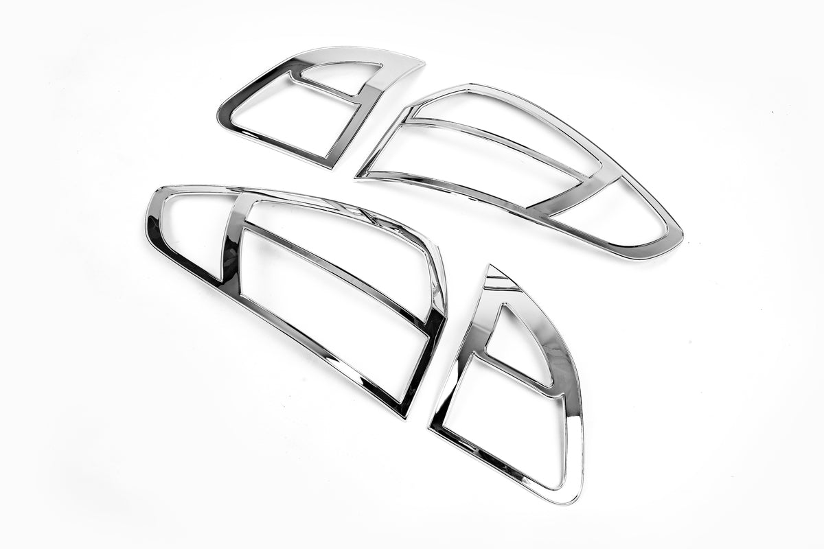 Chrome Tail Light Covers (2 pcs, plastic) for Ford Fiesta 2008-2017 - image 1