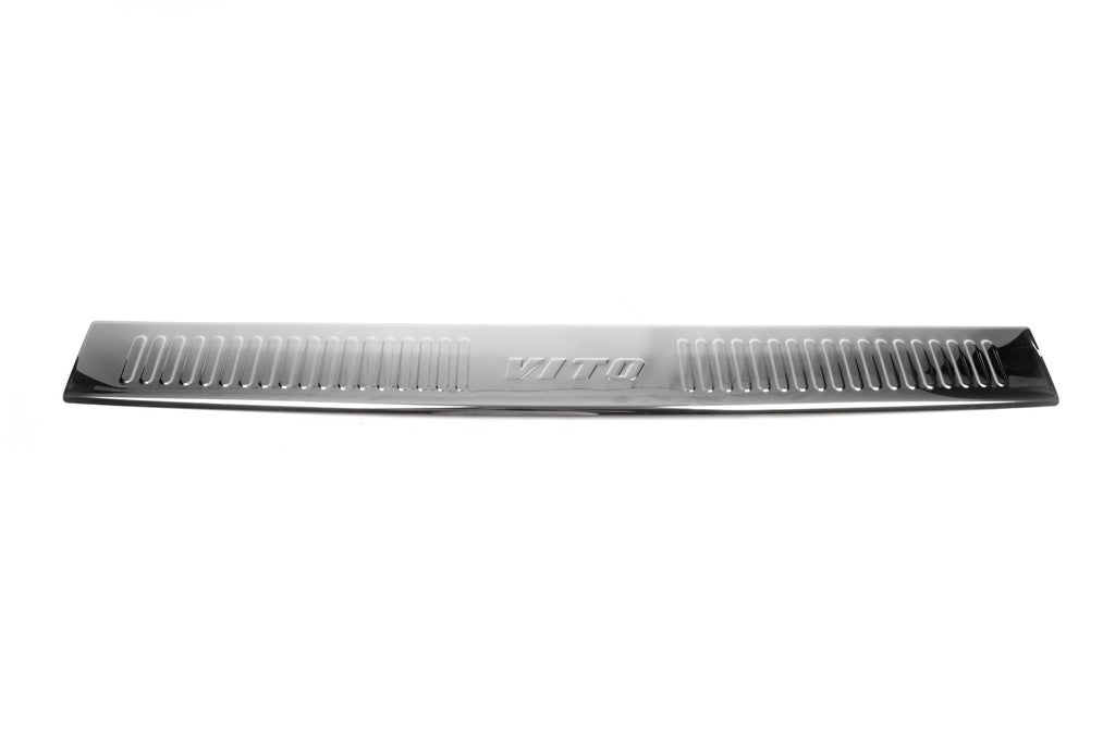 Rear bumper (Omsa, stainless steel) for Mercedes Vito W638 1996-2003 - image 2