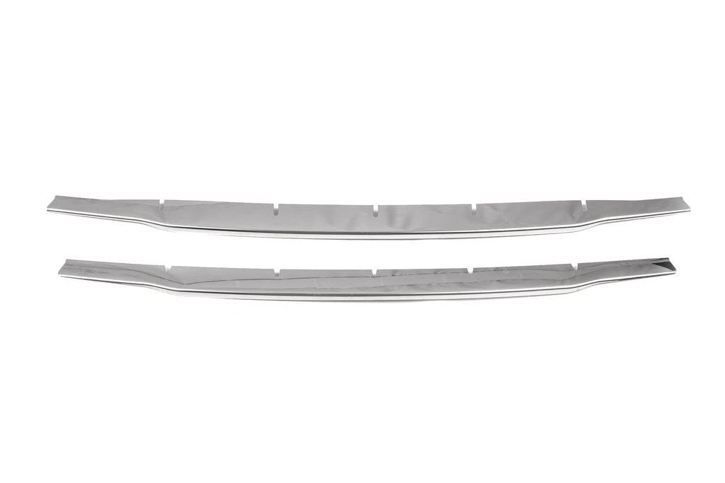 Lining the bumper (2014-2018, 2 PCs, stainless steel) for Ford Courier 2014-2023 - Reelken Auto