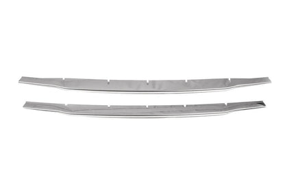 Lining the bumper (2014-2018, 2 PCs, stainless steel) for Ford Courier 2014-2023 - Reelken Auto