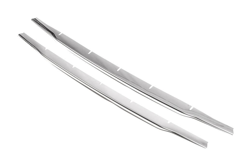 Lining the bumper (2014-2018, 2 PCs, stainless steel) for Ford Courier 2014-2023 - Reelken Auto