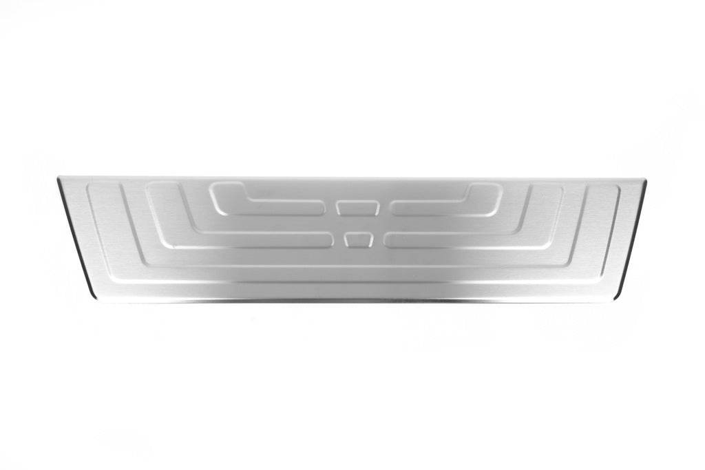Cover on the rear bumper OmsaLine (matt, stainless steel) for Volkswagen Amarok 2010-2022 - Reelken Auto